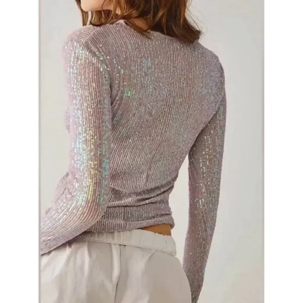 NWT Free People Gold Rush Top Champagne